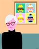 Sock Monkey and Andy Warhol Pop Art Print